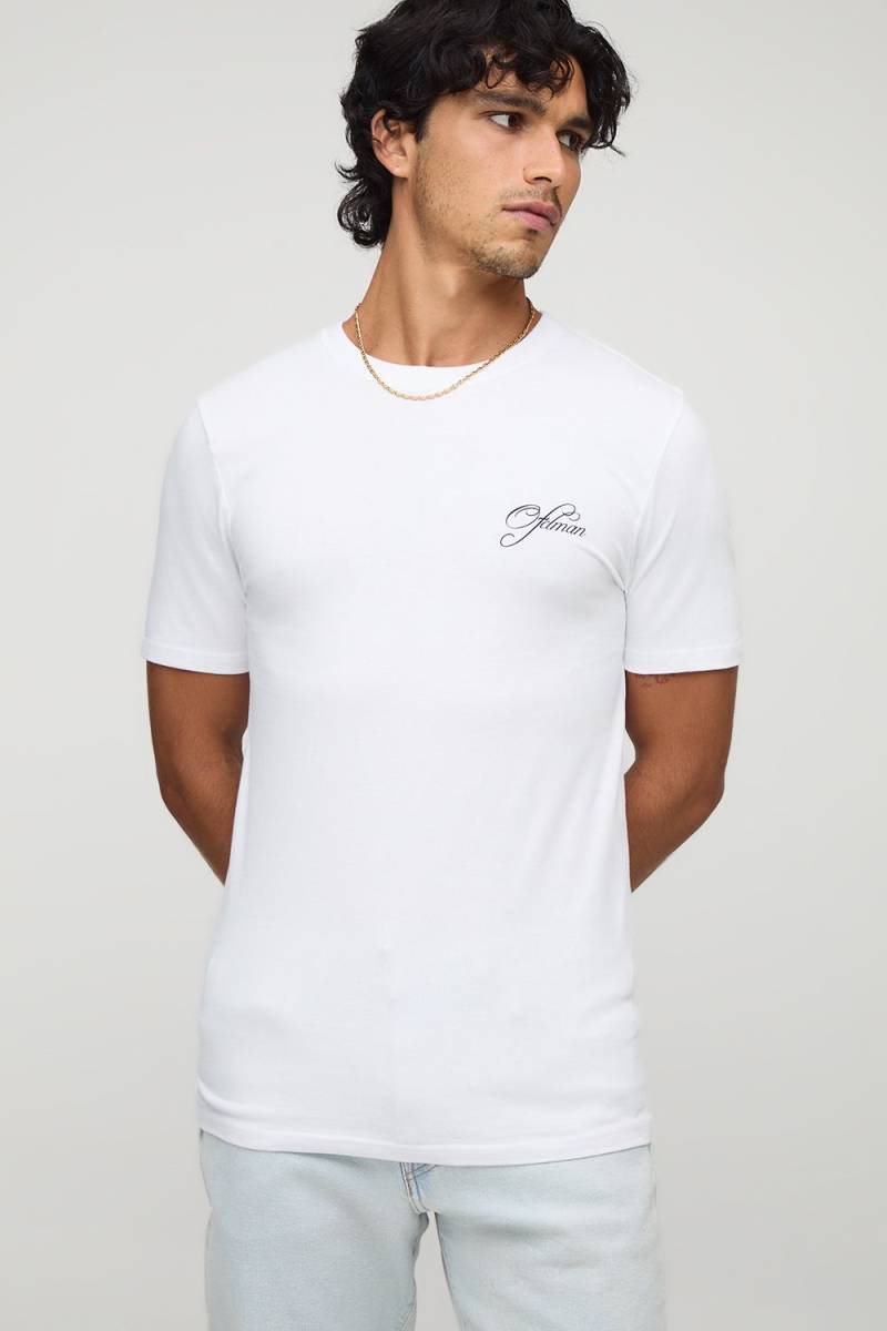Schwarzes Official Man T-Shirt - Weiß - XS, Weiß Schwarzes Official Man T-Shirt - Weiß - XS, Weiß von boohooman