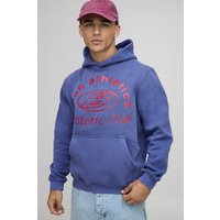 Dunkelblauer Hoodie mit Athletic Club Print - XS, Blau Dunkelblauer Hoodie mit Athletic Club Print - XS, Blau von boohooman