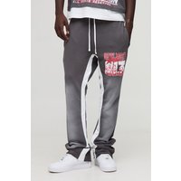 Official Man Schlag-Jogginghose - Grau - XL, Grau von boohooman
