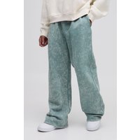 Official Jogginghose mit weitem Bein - Grün - M, Grün von boohooman