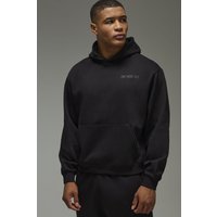 Kastiger Oversize Man Active Hoodie mit One More Rep Print - Schwarz - XS, Schwarz Kastiger Oversize Man Active Hoodie mit One More Rep Print - Schwarz - XS, Schwarz von boohooman