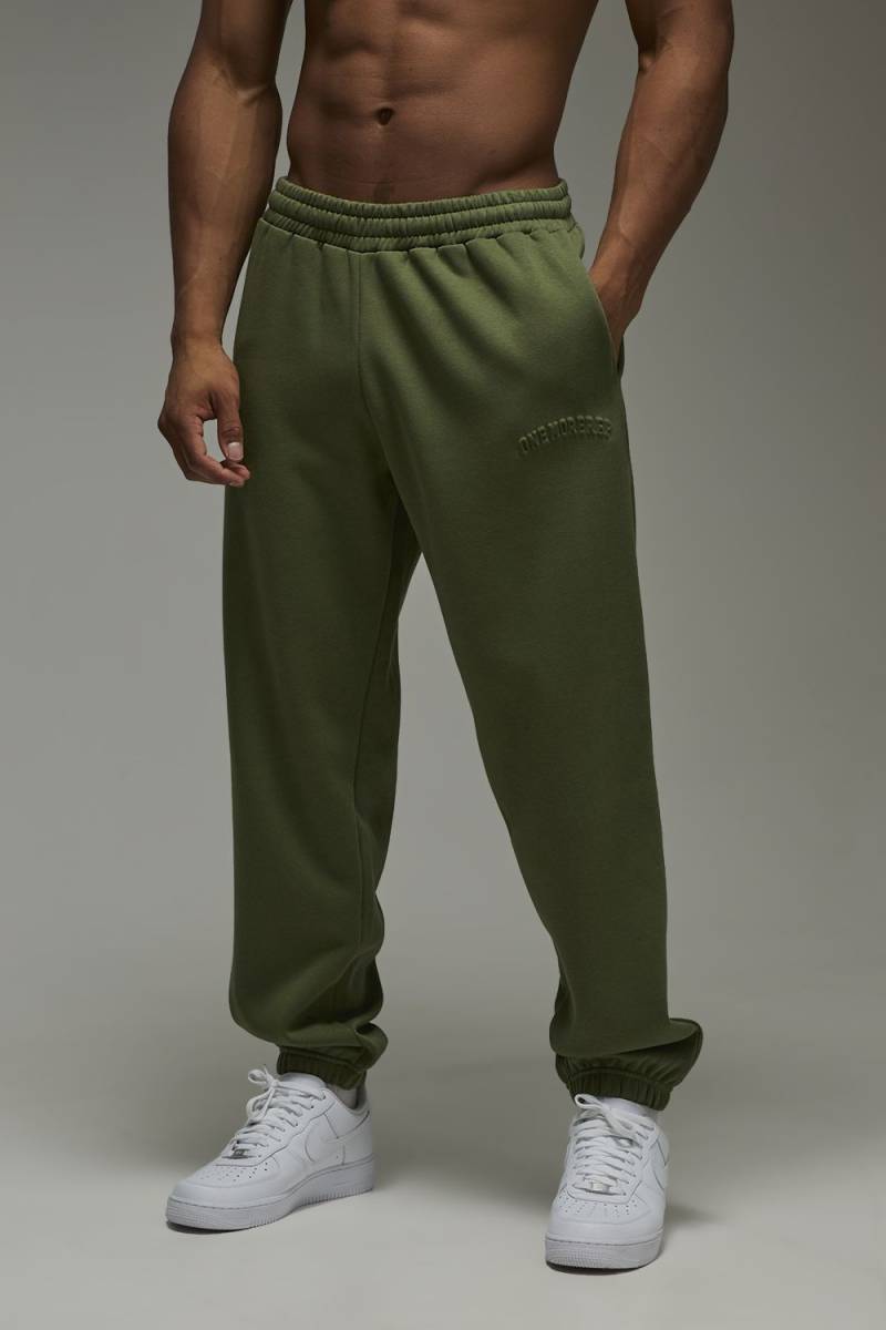 Man Active One More Rep Oversize Jogginghose - Grün - XS, Grün von boohooman