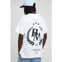 Oversize BM T-Shirt - Weiß - XS, Weiß Oversize BM T-Shirt - Weiß - XS, Weiß von boohooman