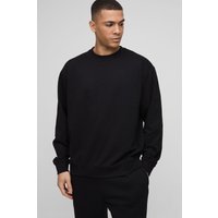 Oversize Basic Rundhals-Sweatshirt von boohooman