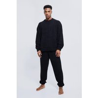 Oversize Borg-Sweatshirt und Jogginghose von boohooman