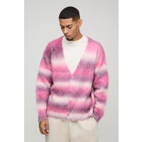 Oversize Cardigan mit Streifen von boohooman