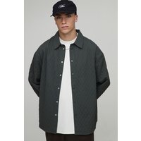 Oversize Hemd - Grau - XS, Grau von boohooman