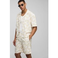 Oversize Hemd & Shorts aus Leinenmischung - Grau - XS, Grau Oversize Hemd & Shorts aus Leinenmischung - Grau - XS, Grau von boohooman