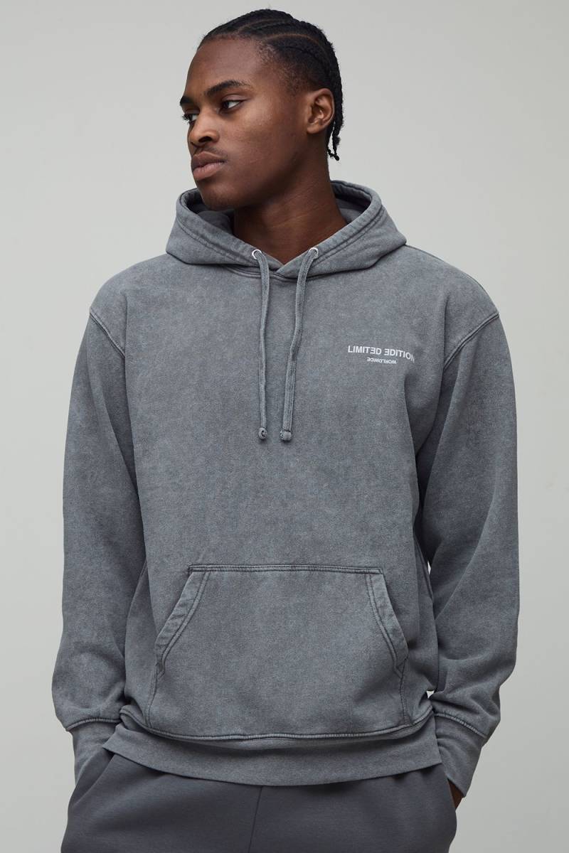 Oversize Hoodie mit Limited Edition Text Print von boohooman