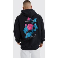 Oversize Hoodie mit Virtues-Print - Schwarz - XS, Schwarz Oversize Hoodie mit Virtues-Print - Schwarz - XS, Schwarz von boohooman