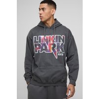 Oversize Hoodie mit lizenziertem Blockabsatz - Grau - XS, Grau Oversize Hoodie mit lizenziertem Blockabsatz - Grau - XS, Grau von boohooman