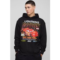 Oversize Hoodie mit lizenziertem Disney Cars Print - Schwarz - XS, Schwarz Oversize Hoodie mit lizenziertem Disney Cars Print - Schwarz - XS, Schwarz von boohooman