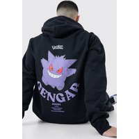 Oversize Hoodie mit lizenziertem Pokemon Gengar Print - Schwarz - XS, Schwarz Oversize Hoodie mit lizenziertem Pokemon Gengar Print - Schwarz - XS, Schwarz von boohooman