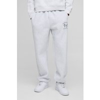 Oversize Jogginghose mit Worldwide Kreuz-Print von boohooman