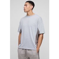 Oversize Man Colorblock T-Shirt - Grau - XS, Grau Oversize Man Colorblock T-Shirt - Grau - XS, Grau von boohooman