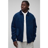 Oversize Man Jacke mit Print - Blau - XS, Blau Oversize Man Jacke mit Print - Blau - XS, Blau von boohooman