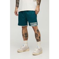 Oversize Man Mesh Shorts - Grün - XS, Grün Oversize Man Mesh Shorts - Grün - XS, Grün von boohooman