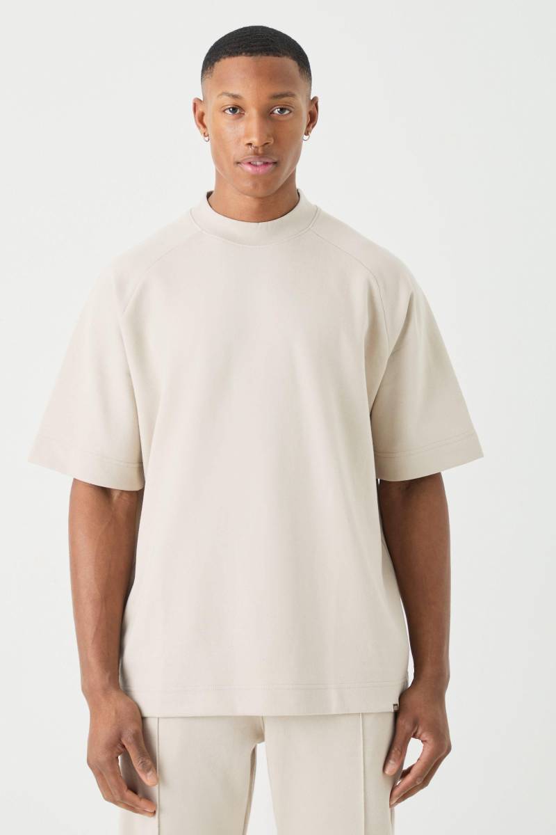 Oversize Man Raglan T-Shirt - Grau - XS, Grau Oversize Man Raglan T-Shirt - Grau - XS, Grau von boohooman