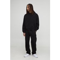 Oversize Man Raglan Trainingsanzug mit Kapuze - Schwarz - XS, Schwarz Oversize Man Raglan Trainingsanzug mit Kapuze - Schwarz - XS, Schwarz von boohooman