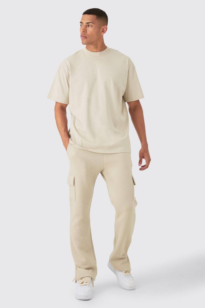 Oversize Man Signature T-Shirt und Cargo-Jogginghose - Grau - XS, Grau Oversize Man Signature T-Shirt und Cargo-Jogginghose - Grau - XS, Grau von boohooman