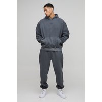 Oversize Man Trainingsanzug mit Kapuze - Grau - XS, Grau Oversize Man Trainingsanzug mit Kapuze - Grau - XS, Grau von boohooman