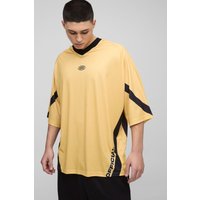 Oversize Mesh Hockey-Oberteil mit V-Ausschnitt von boohooman