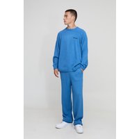 Oversize Raglan-Pullover & Jogginghose - Grau - S, Grau von boohooman