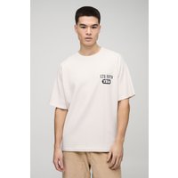 Oversize Raglan T-Shirt in Waffeloptik - Ecru - XS, Ecru Oversize Raglan T-Shirt in Waffeloptik - Ecru - XS, Ecru von boohooman