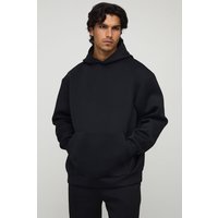 Oversize Scuba Hoodie - Schwarz - XS, Schwarz Oversize Scuba Hoodie - Schwarz - XS, Schwarz von boohooman