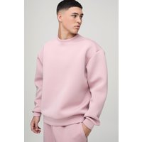 Oversize Scuba Sweatshirt - Malve - M, Malve von boohooman