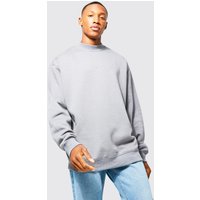Oversize Signature Sweatshirt - Grau - M, Grau von boohooman