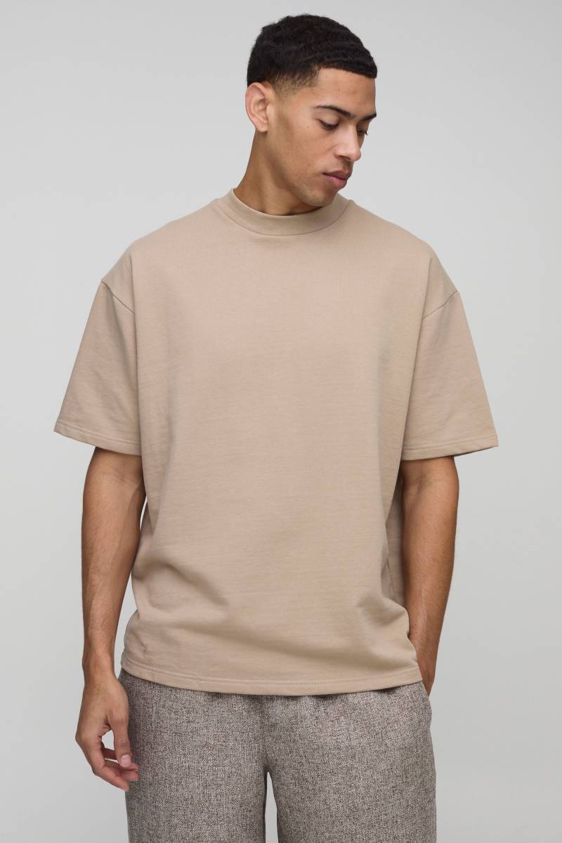 Oversize T-Shirt - Braun - XS, Braun Oversize T-Shirt - Braun - XS, Braun von boohooman