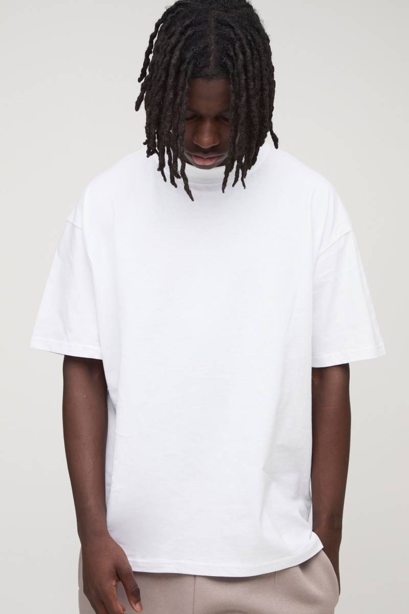 Oversize T-Shirt - Weiß - XS, Weiß Oversize T-Shirt - Weiß - XS, Weiß von boohooman
