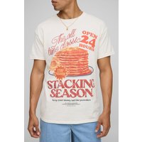 Oversize T-Shirt in Ecru - XS, Ecru Oversize T-Shirt in Ecru - XS, Ecru von boohooman