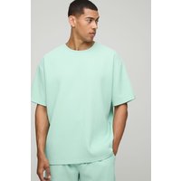 Oversize T-Shirt mit Falten - Grün - XS, Grün Oversize T-Shirt mit Falten - Grün - XS, Grün von boohooman