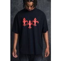 Oversize T-Shirt mit Fleur-Detail von boohooman