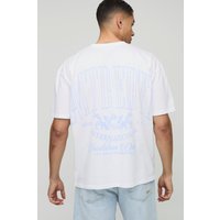Oversize T-Shirt mit Limited Edition Print - Weiß - XS, Weiß Oversize T-Shirt mit Limited Edition Print - Weiß - XS, Weiß von boohooman