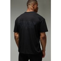 Oversize T-Shirt mit MAN Active Detail - Schwarz - XS, Schwarz Oversize T-Shirt mit MAN Active Detail - Schwarz - XS, Schwarz von boohooman