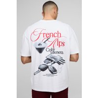 Oversize T-Shirt mit abstraktem Print - Weiß - XS, Weiß Oversize T-Shirt mit abstraktem Print - Weiß - XS, Weiß von boohooman