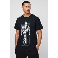 Oversize T-Shirt mit lizenziertem Batman-Print - Schwarz - S, Schwarz von boohooman
