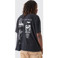 Oversize T-Shirt mit lizenziertem Batman-Print von boohooman