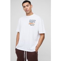 Oversize T-Shirt mit lizenziertem Chelsea-Print - Weiß - XS, Weiß Oversize T-Shirt mit lizenziertem Chelsea-Print - Weiß - XS, Weiß von boohooman