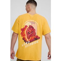 Oversize T-Shirt mit lizenziertem Disney Lion King Print - Gelb - S, Gelb Oversize T-Shirt mit lizenziertem Disney Lion King Print - Gelb - S, Gelb von boohooman