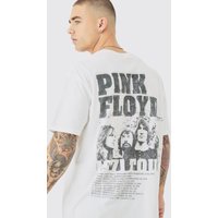 Oversize T-Shirt mit lizenziertem Pink Floyd Band Print - Weiß - XS, Weiß Oversize T-Shirt mit lizenziertem Pink Floyd Band Print - Weiß - XS, Weiß von boohooman