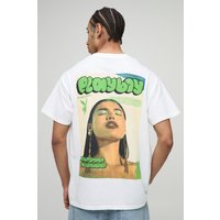 Oversize T-Shirt mit lizenziertem Playboy-Print - Weiß - XS, Weiß Oversize T-Shirt mit lizenziertem Playboy-Print - Weiß - XS, Weiß von boohooman