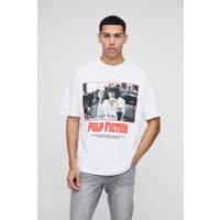 Oversize T-Shirt mit lizenziertem Pulp Fit Print - Weiß - XS, Weiß Oversize T-Shirt mit lizenziertem Pulp Fit Print - Weiß - XS, Weiß von boohooman
