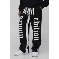 Oversize BM Limited Edition Jogginghose - Schwarz - L, Schwarz von boohooman