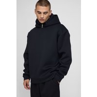 Oversize Scuba Hoodie - Schwarz - XS, Schwarz von boohooman