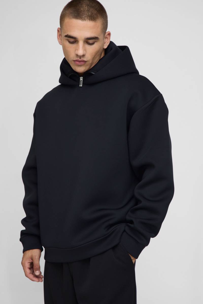 Oversize Scuba Hoodie - Schwarz - XS, Schwarz Oversize Scuba Hoodie - Schwarz - XS, Schwarz von boohooman