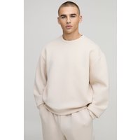 Kastiges Oversize Scuba Sweatshirt - Grau - XS, Grau Kastiges Oversize Scuba Sweatshirt - Grau - XS, Grau von boohooman